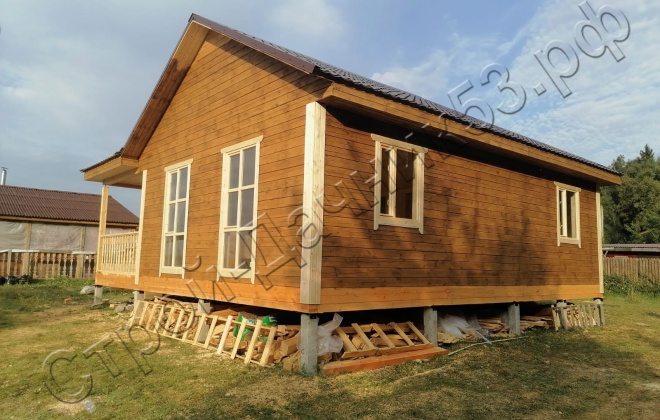 3 Брусовой дом ОД-12, 9х9м, 81М², Калужская область, Жуковский район, деревня Корсаково (10)